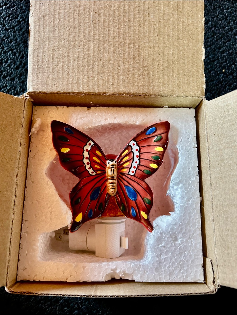 Ceramic  Butterfly 🦋 Night Light - Decorative Home Accent
